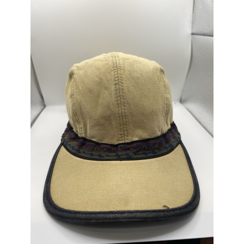 Kavu Strap Cap Medium Beige Aztec Adjustable Made In USA 100% Cotton Fishing